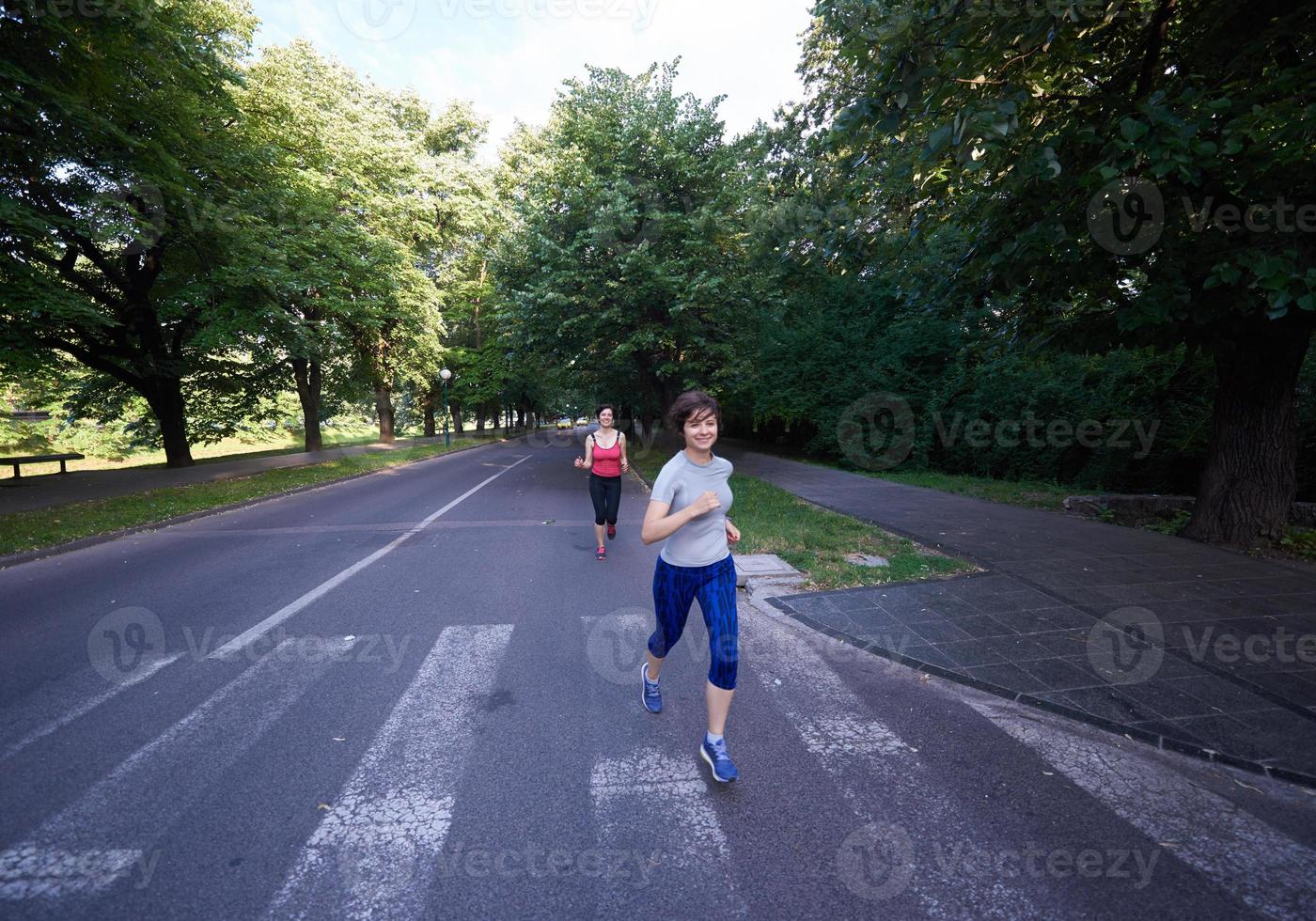 people group jogging photo