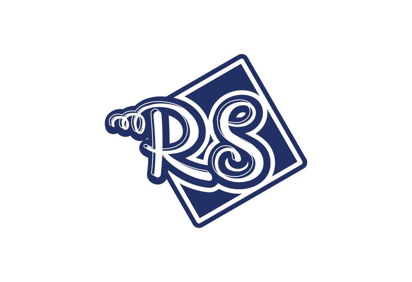 Letter RS logo and icon design template vector
