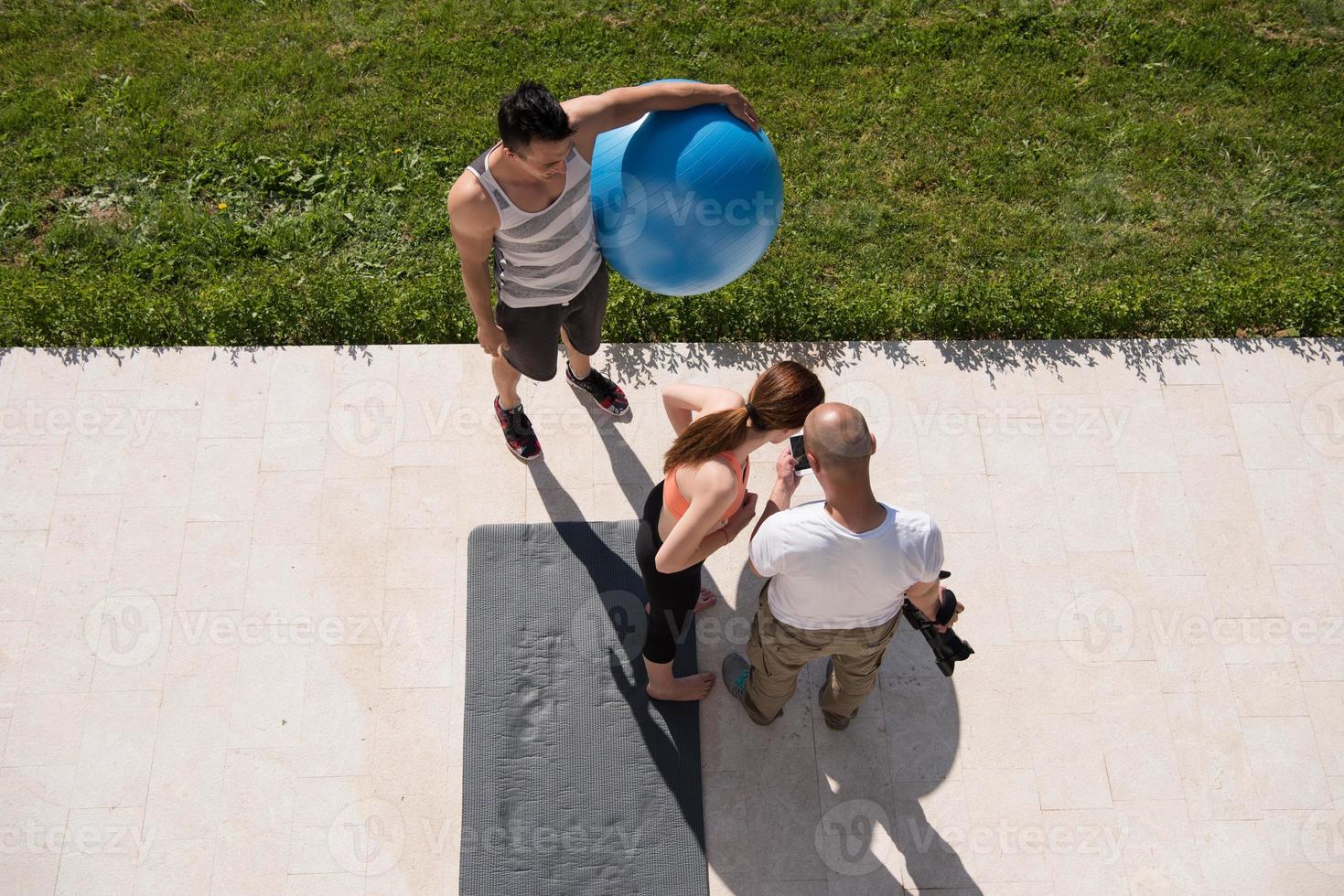 People working out photo