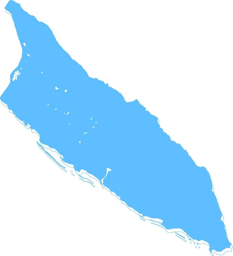 Aruba vector map.Hand drawn minimalism style.