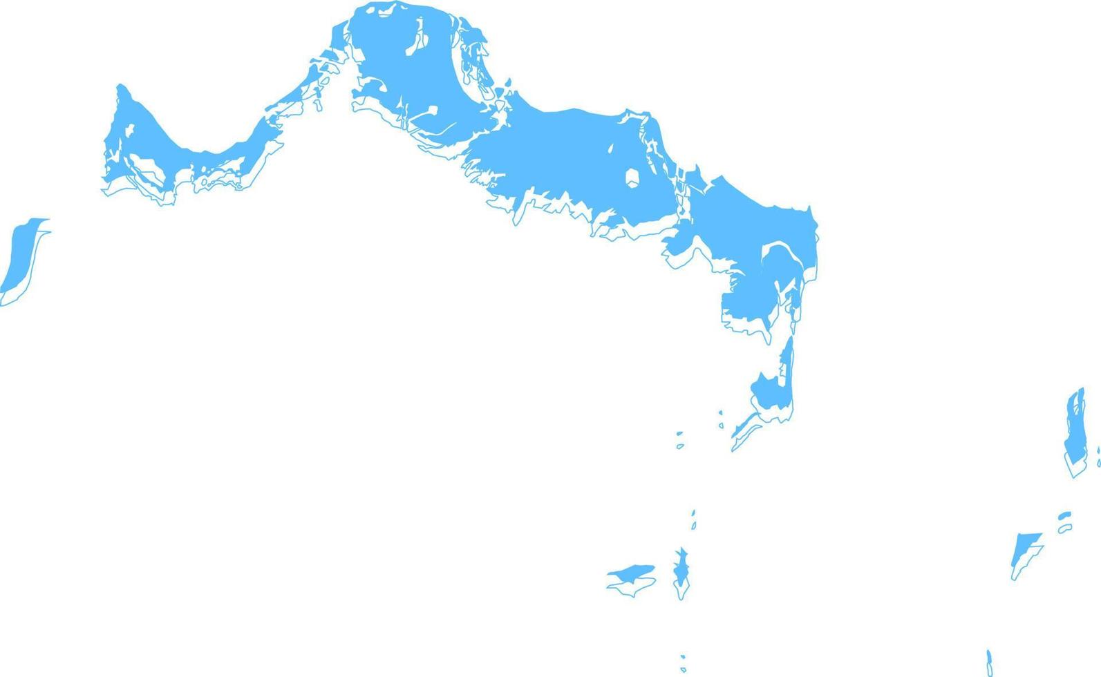 mapa vectorial de las islas turcas y caicos estilo minimalista dibujado a mano. vector
