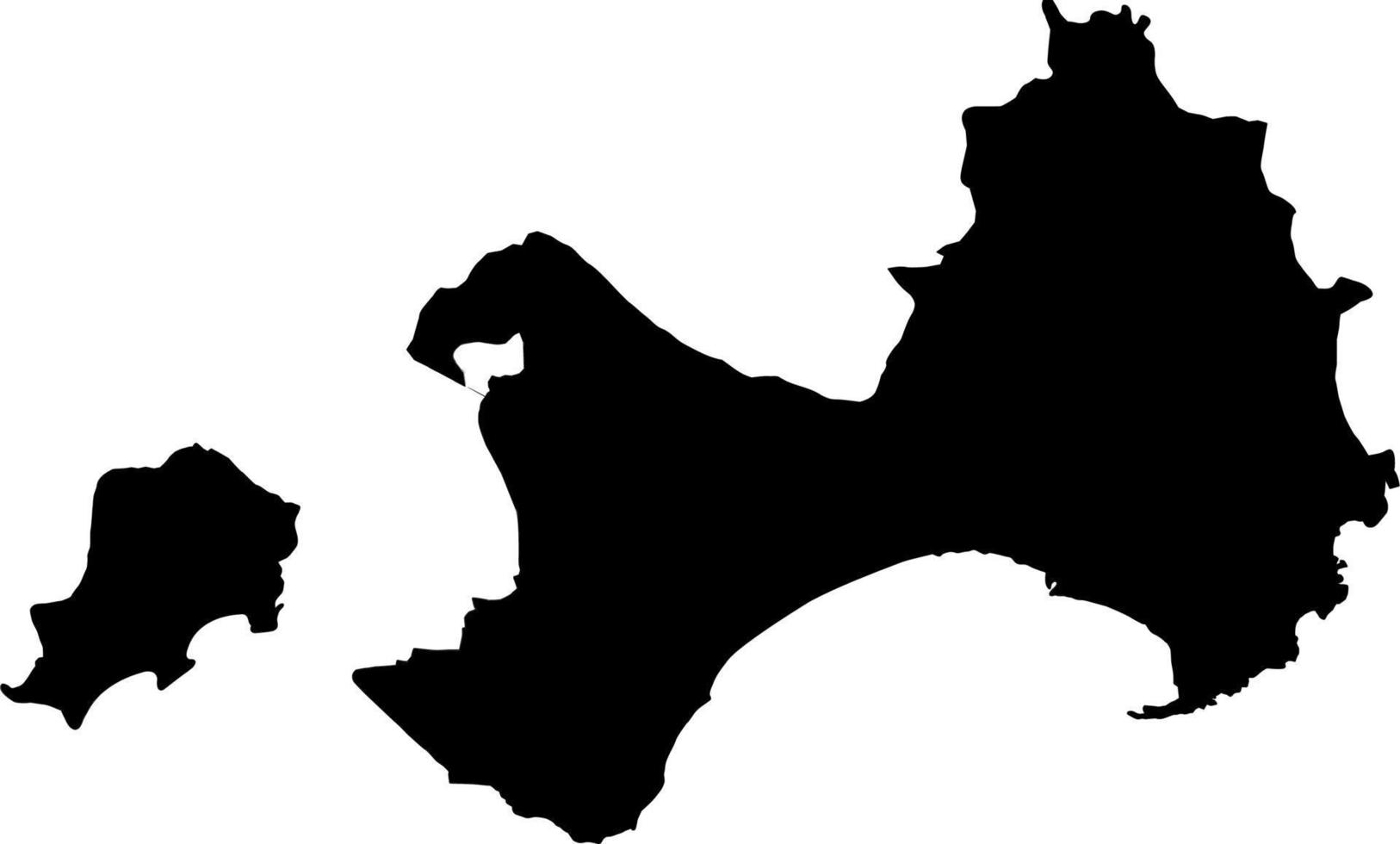 Asia Taiwan Kinmen vector map.Hand drawn minimalism style.