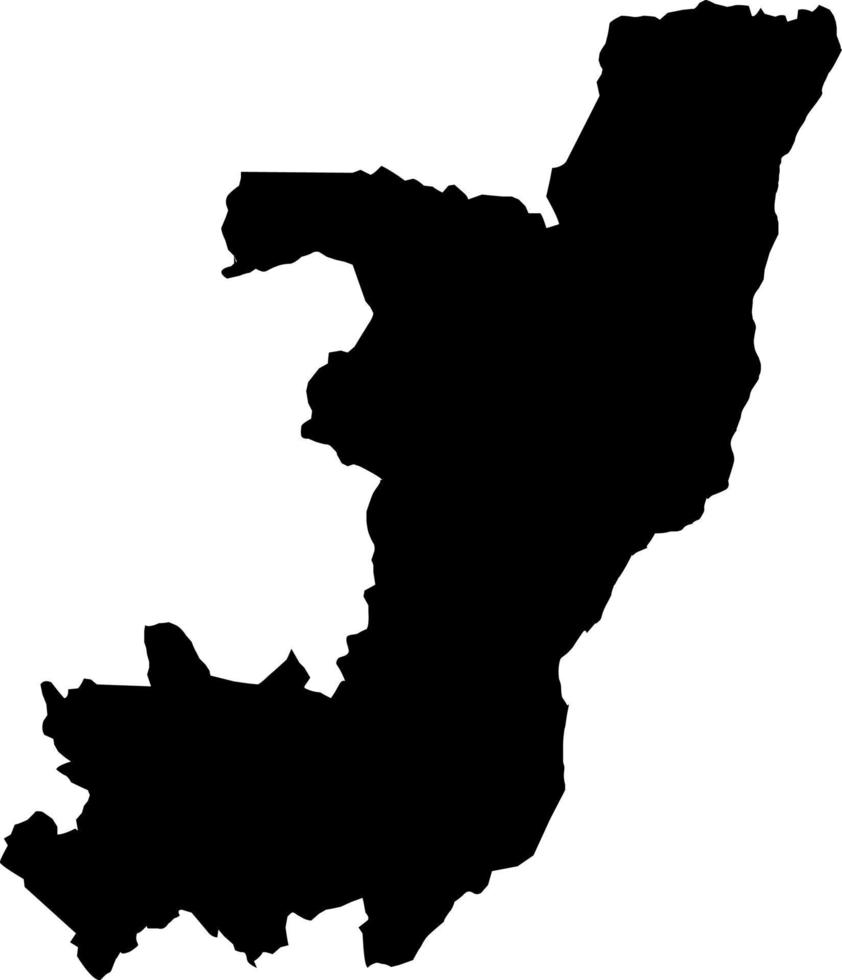 mapa vectorial de la república del congo de áfrica.estilo minimalista dibujado a mano. vector