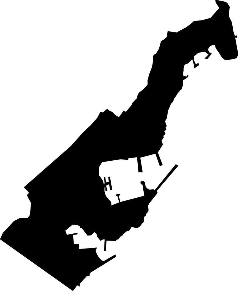 Europe Monaco map vector map.Hand drawn minimalism style.
