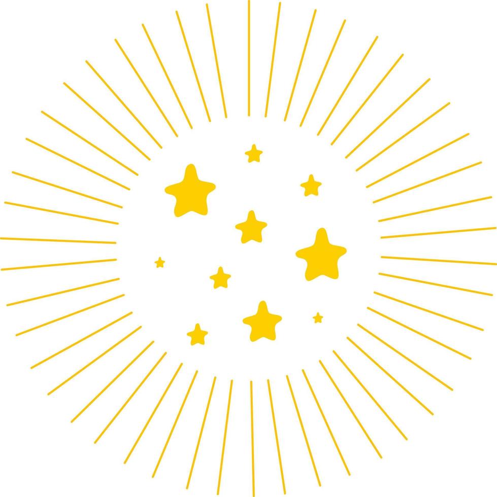 stars bright icon vector