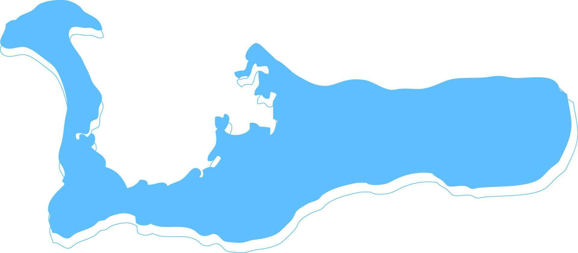 cayman islands vector map.Hand drawn minimalism style.