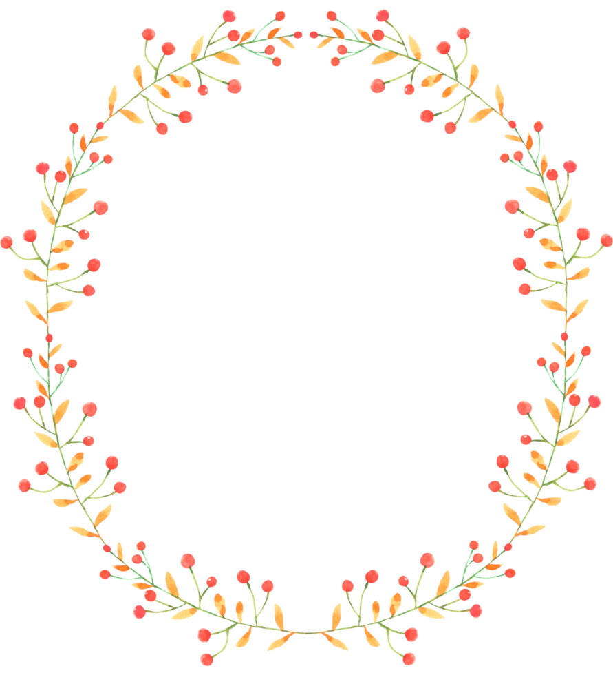 flower wreath watercolor png