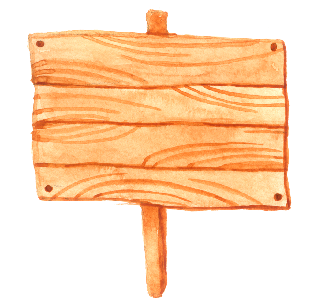 zeichen holz aquarell handfarbe png