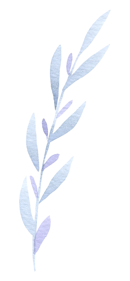 Leaf watercolor hand paint png