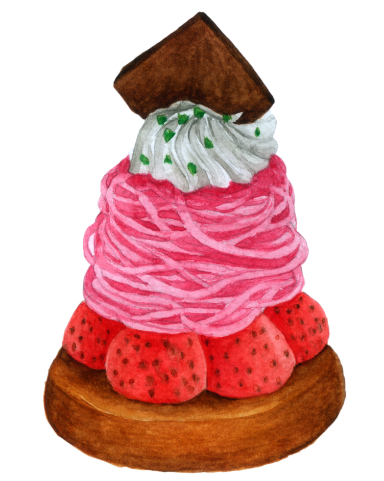 Dessert Bäckerei Aquarell png