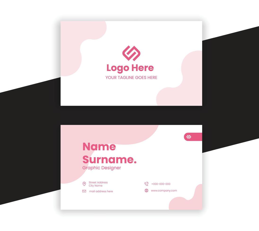 Modern professional business card design vector