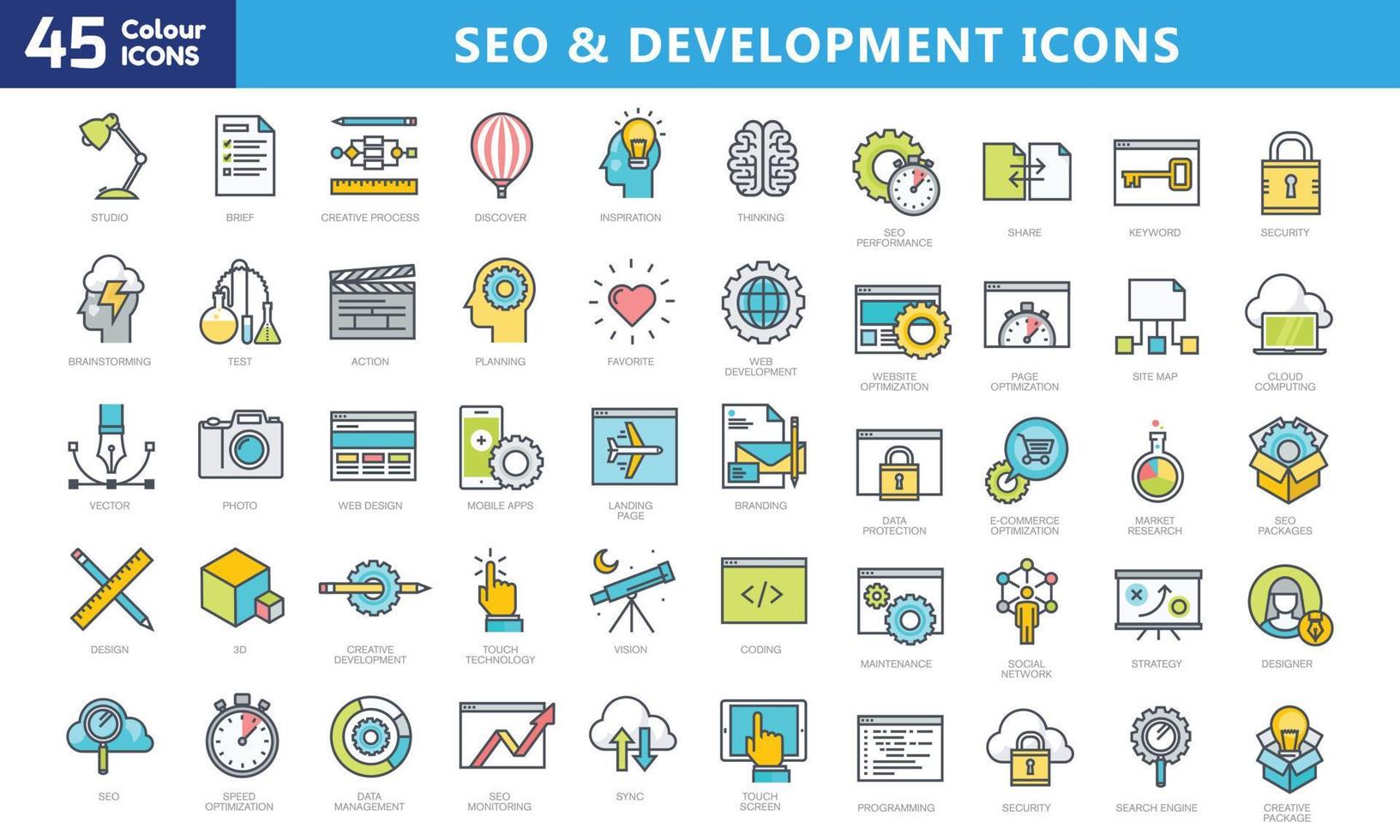 iconos para móviles y web. pictogramas de alta calidad. conjunto de iconos lineales de negocios, médicos, ui y ux, medios, dinero, viajes, etc. vector