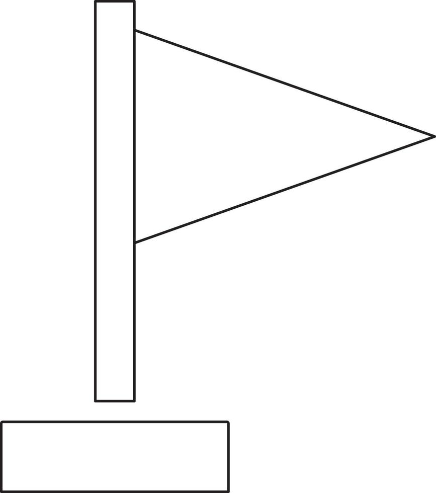 Check mark web icon drawn with line. vector