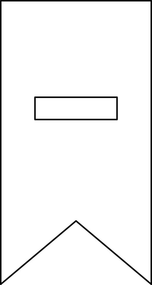 Check mark minus web icon drawn with line. vector