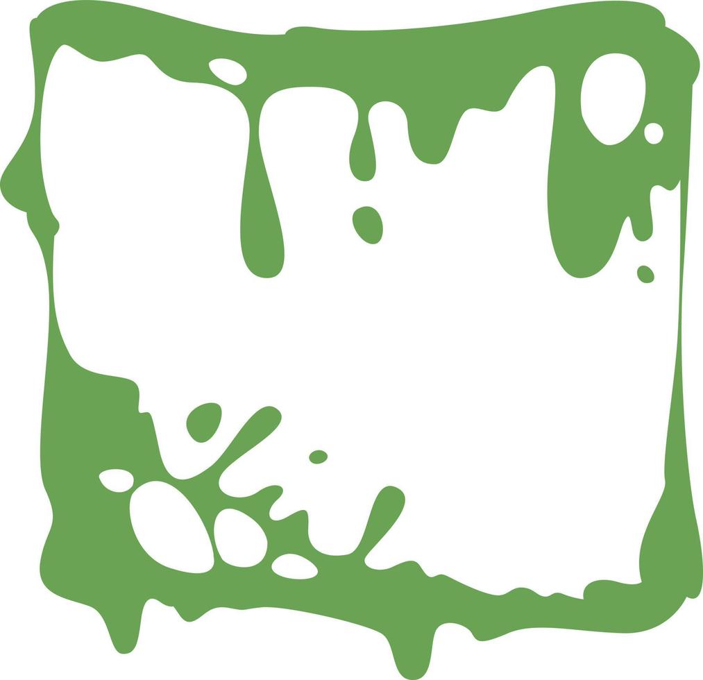 Slime frame decoration for Halloween. vector