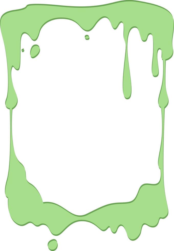 Slime frame decoration for Halloween. vector