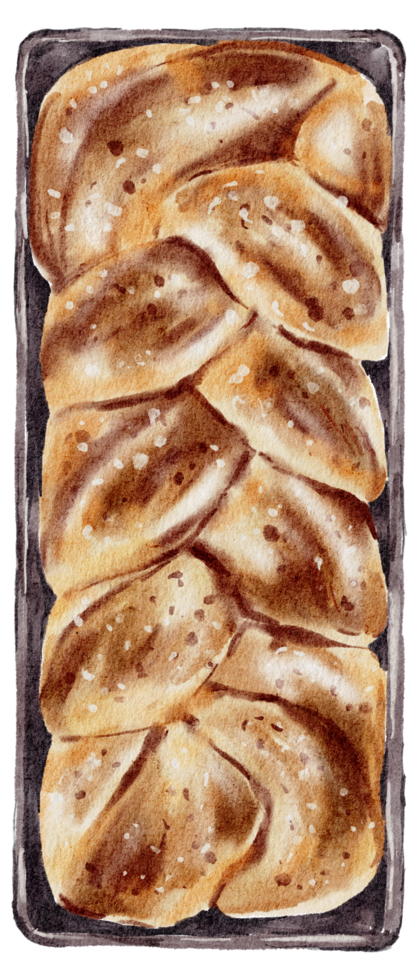 panadería de acuarela, pan, pastel, hornear, pintura a mano png