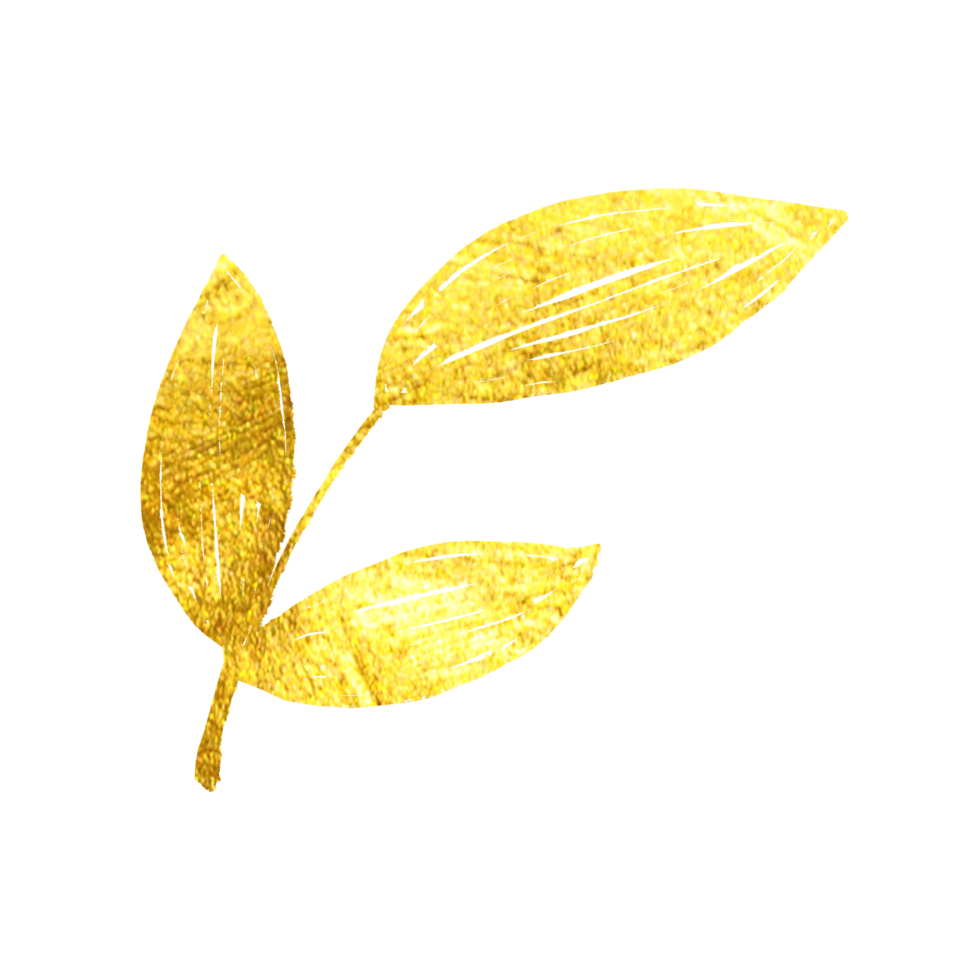 feuille d'or scintillant métallique png