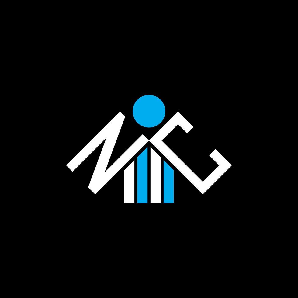 NC letter logo creative design with vector graphic, NC simple and modern logo.