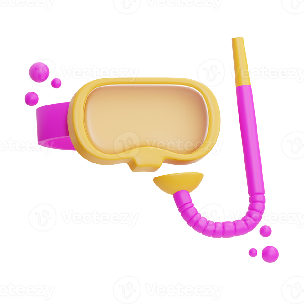ilustración de buceo 3d png