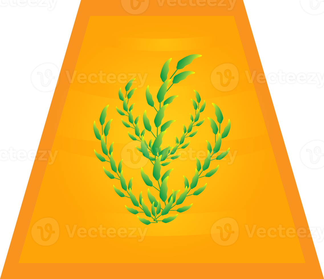 Flower potted vase shape light vivid graphic design pattern abstract background illustration png