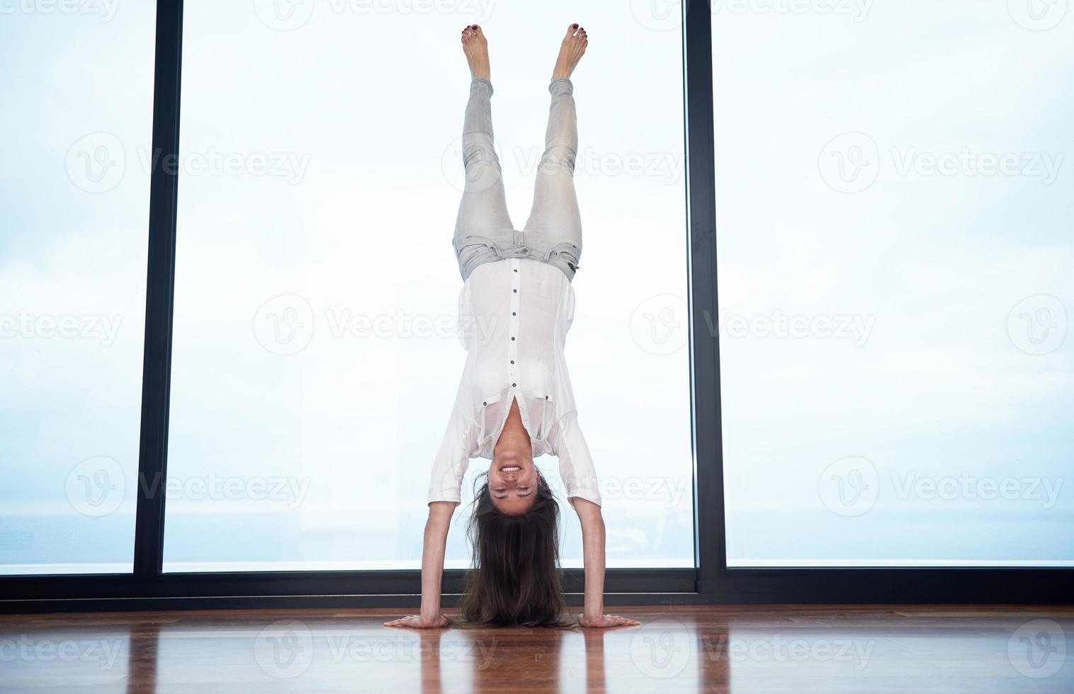 woman at home photo