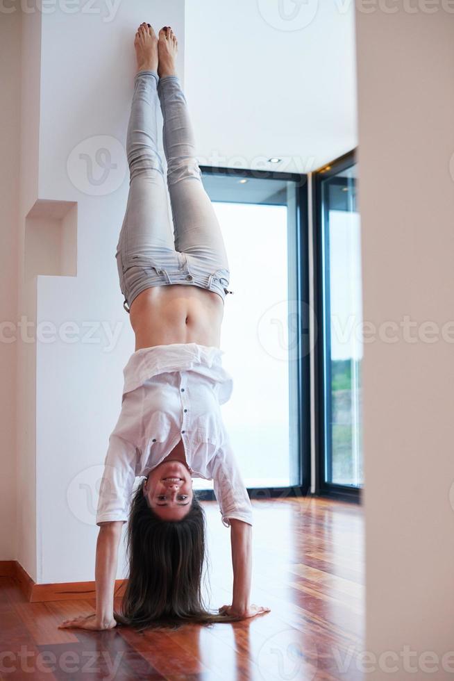 woman at home photo