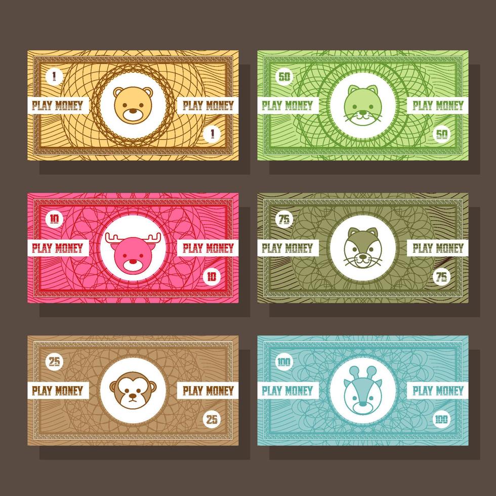 Fake Paper Money Background vector