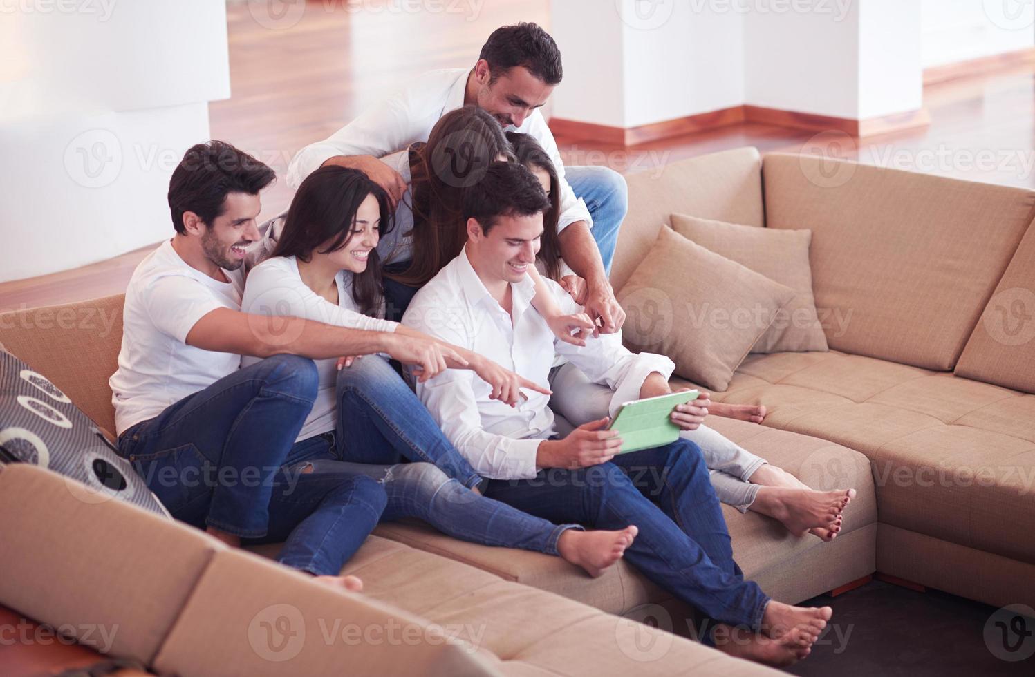 group of friends taking selfie photo