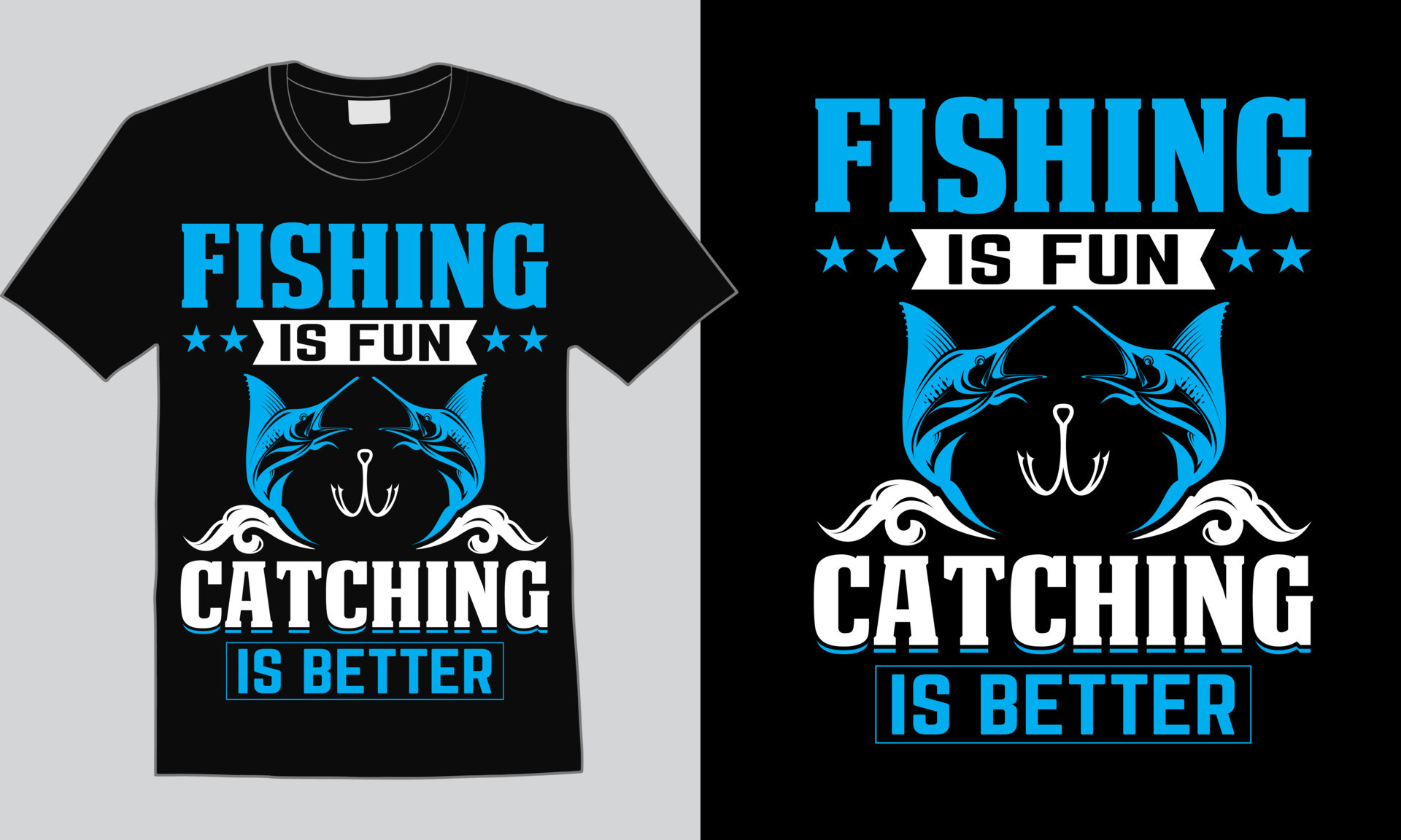 Fishing T-shirt Design Quotes, Fish Tee 10831744 Vector Art at Vecteezy