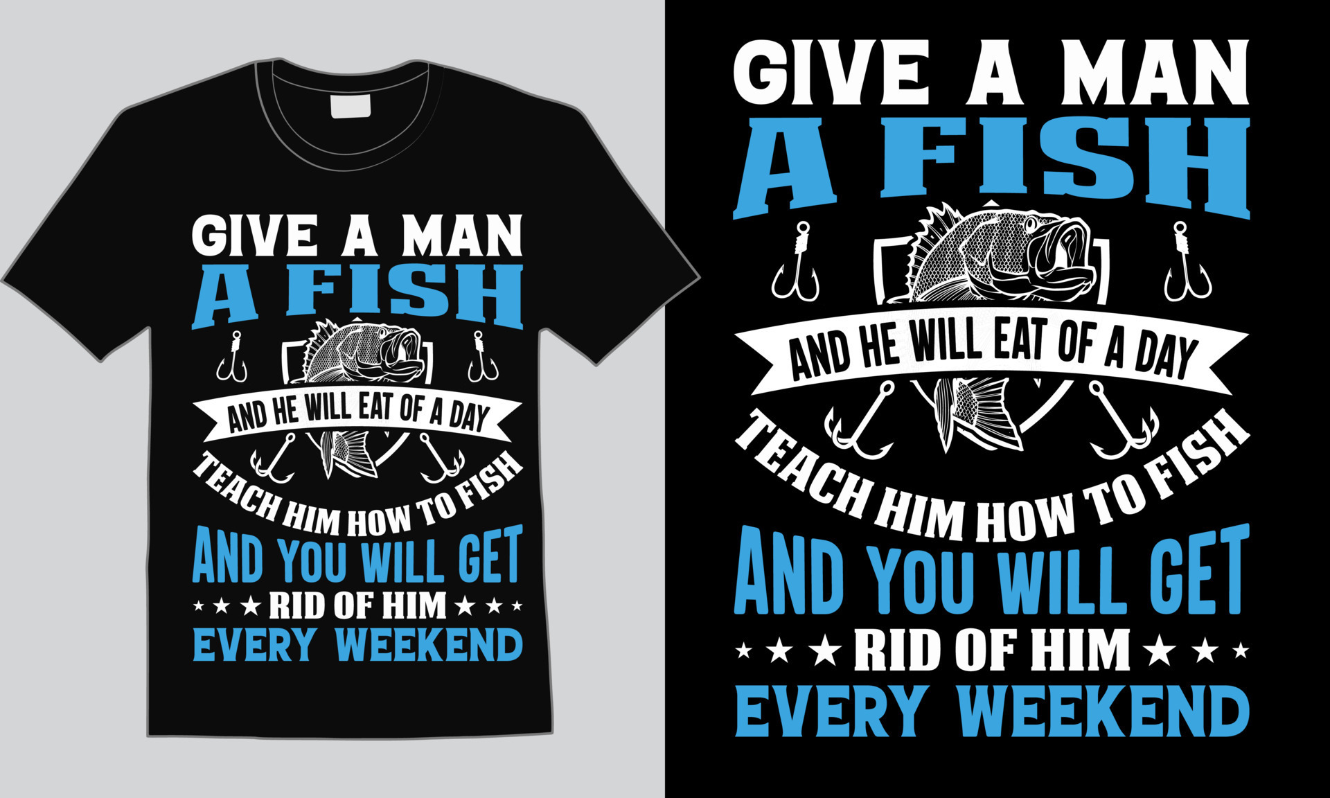 Fishing T-shirt Design Quotes, Fish Tee 10831749 Vector Art at Vecteezy