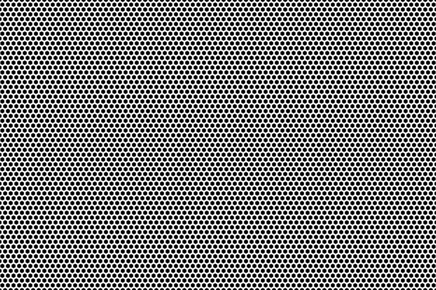Horizontal halftone background template consisting of hexagons, vector dots pattern.
