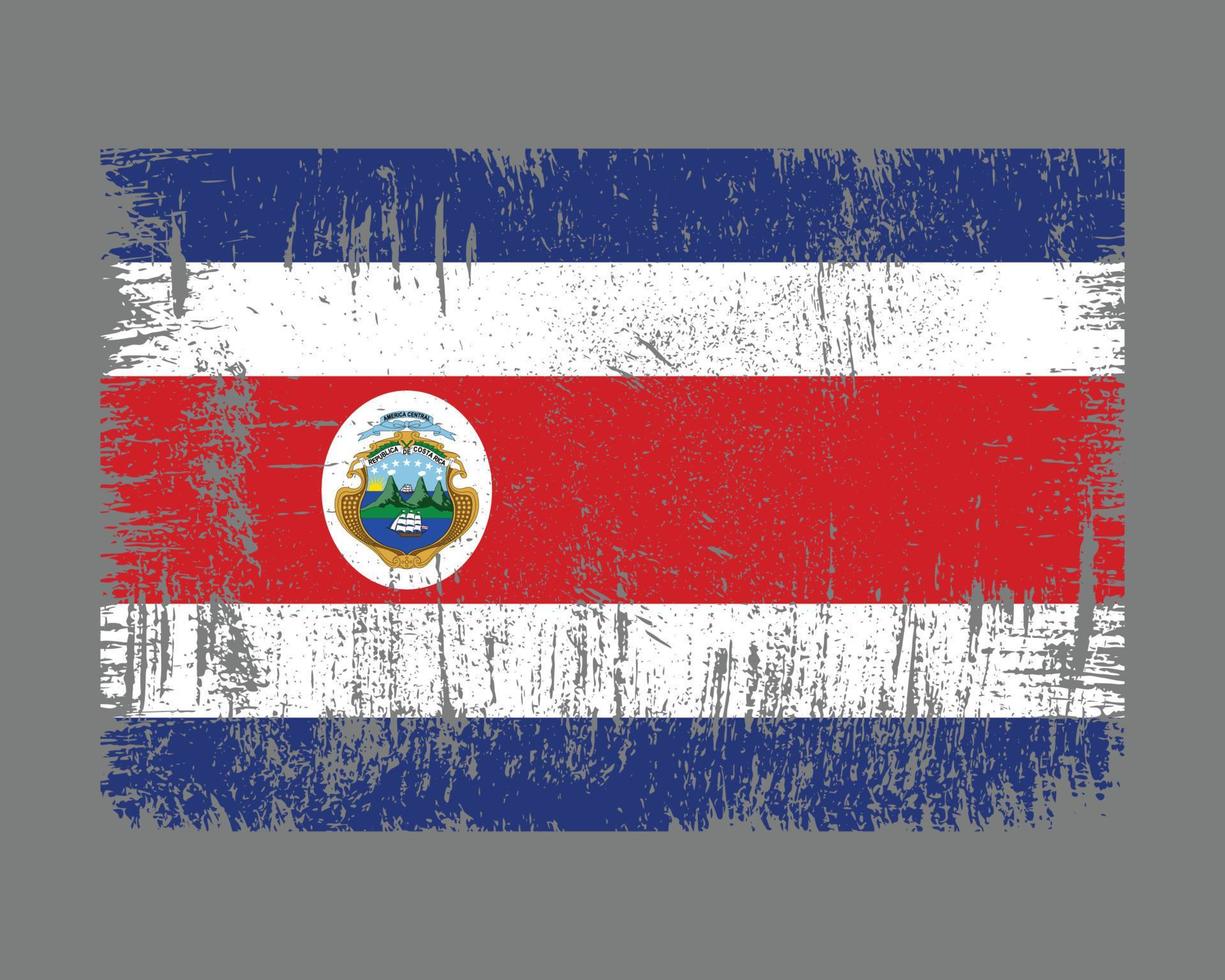 Costa Rica Flag Vector