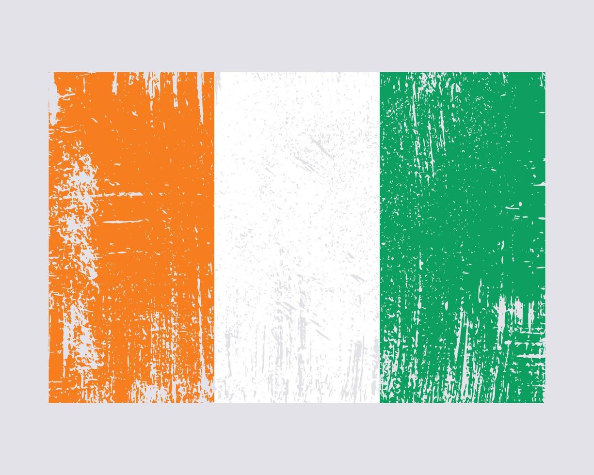 Ivory Coast flag vector