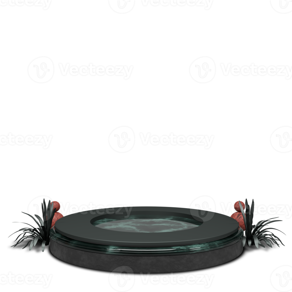 podium 3d framställa med skön och elegant design png
