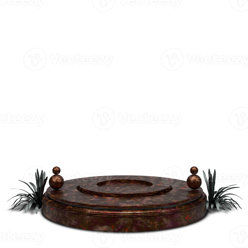 Podium 3D render with beautiful and elegant design png