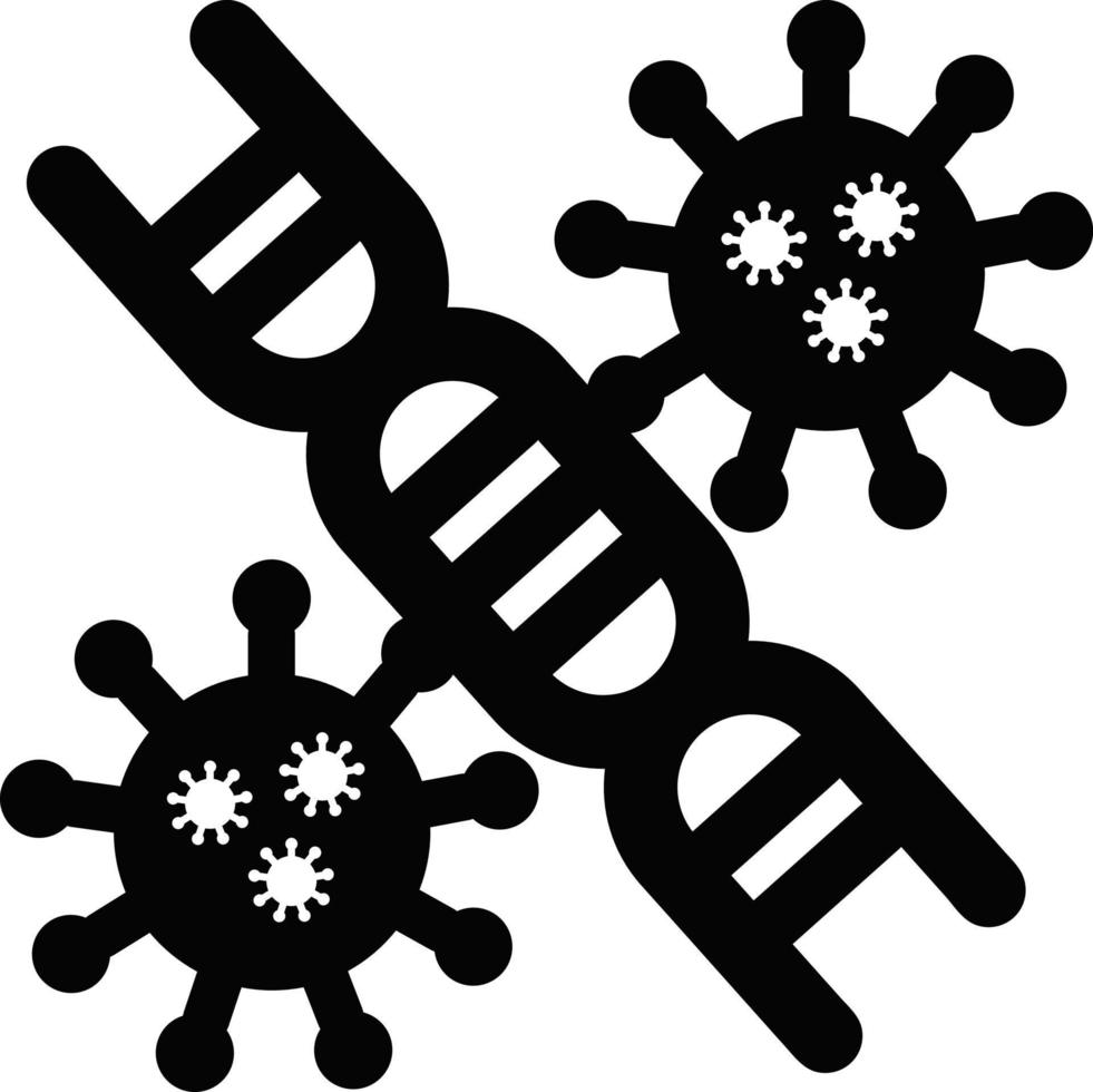 icono de virus bacteriano vector