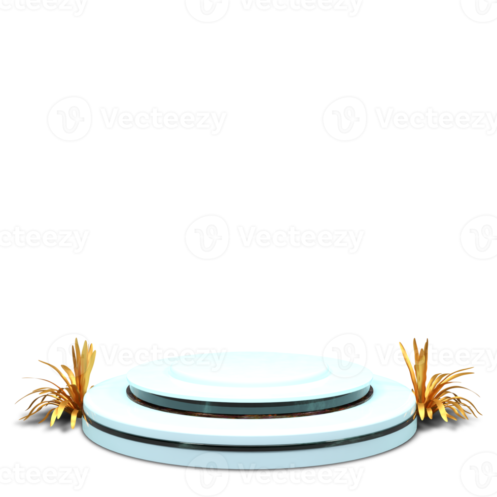 podium 3d framställa med skön och elegant design png