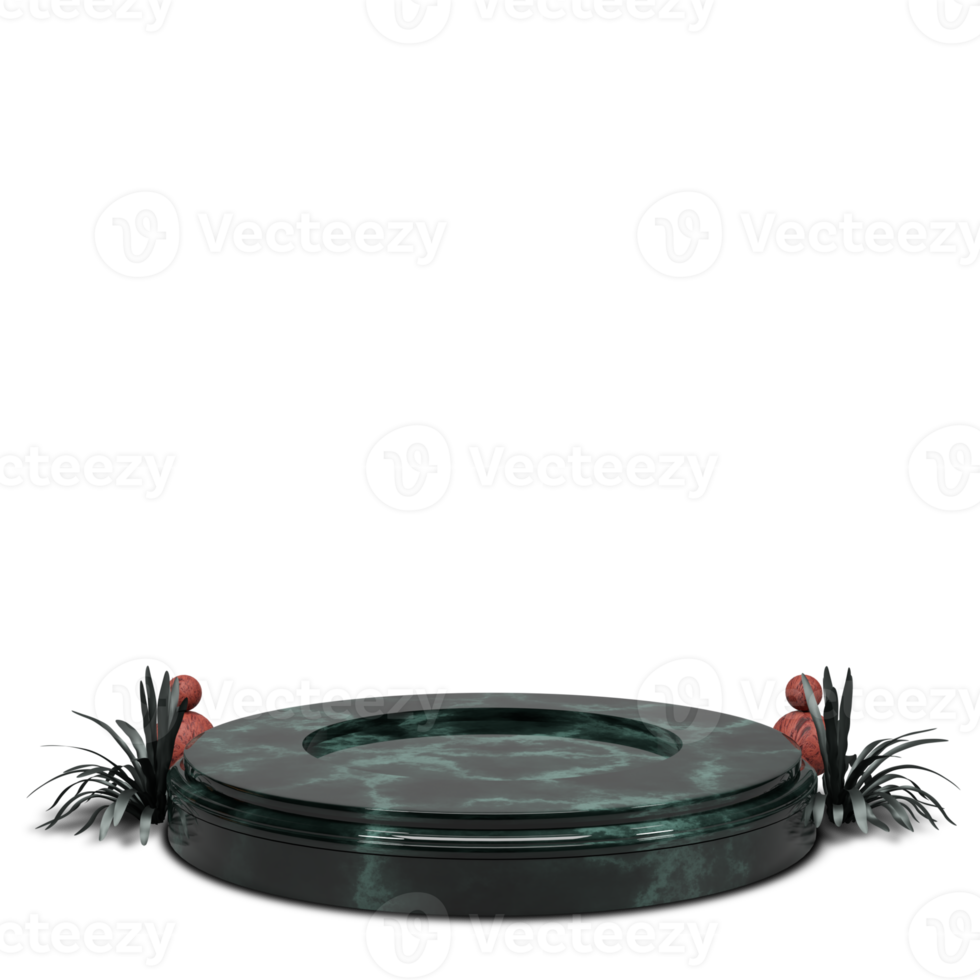 podium 3d framställa med skön och elegant design png