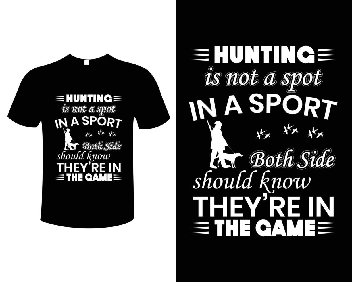 Hunting T-Shirt Design Vector Illustration Template
