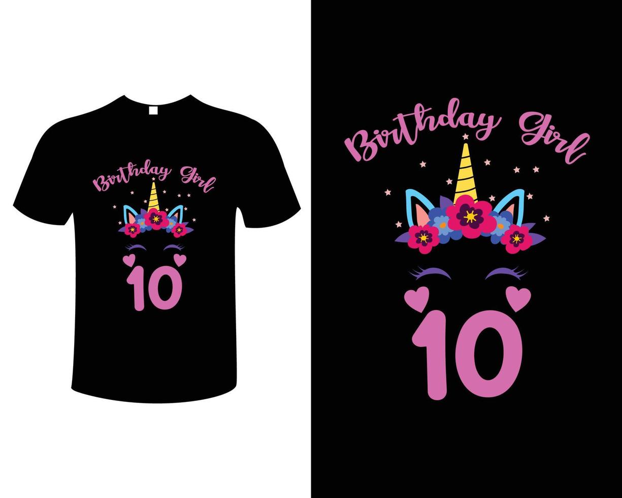 plantilla de vector de diseño de camiseta de cumpleaños