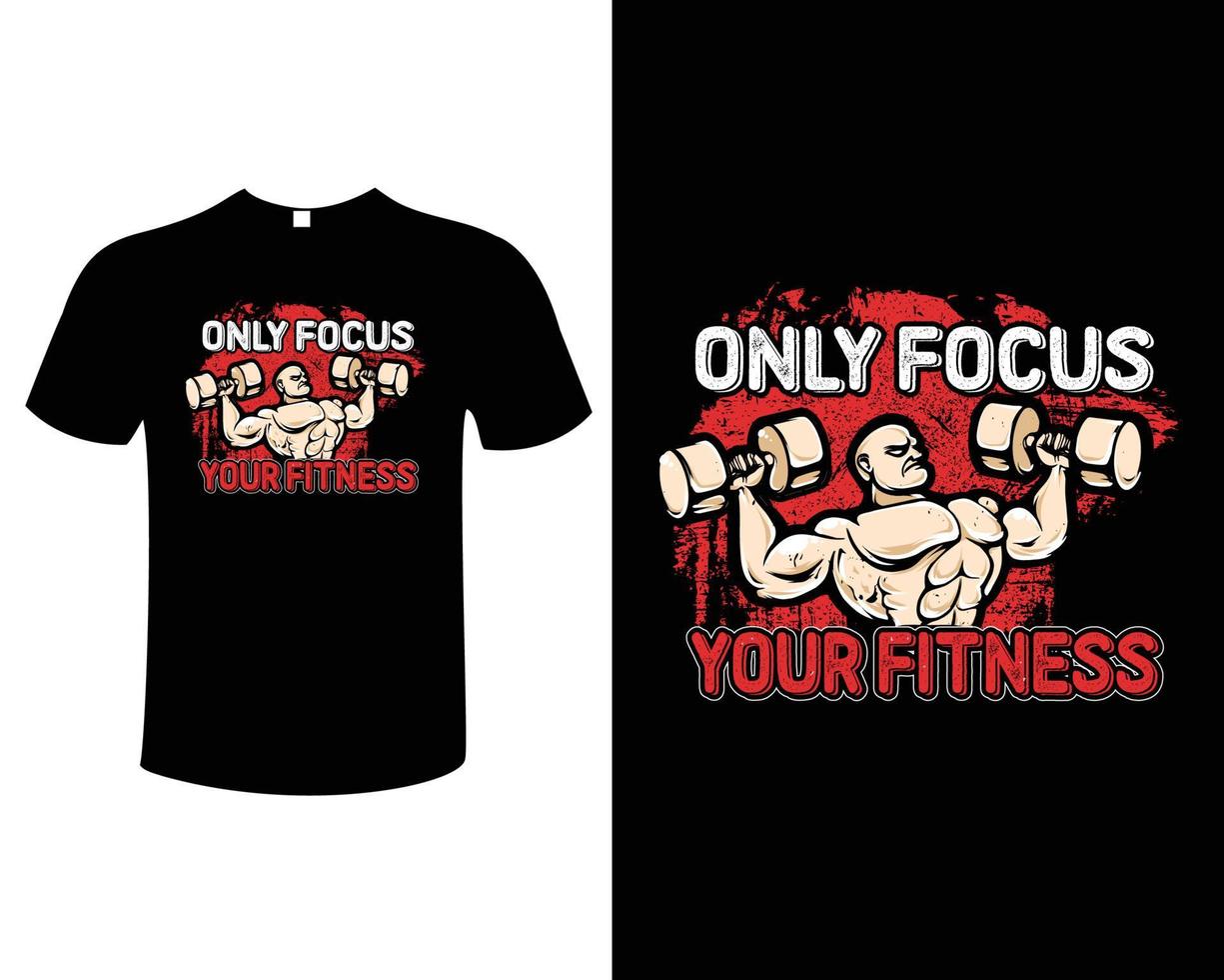 Gym t-shirt vector design template. Workout motivational typography. Exercise, athletic, training tee with skull and dumbbell. For sticker, label.