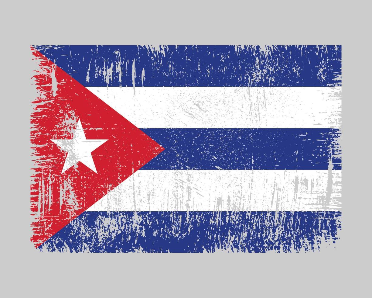 vector de bandera de cuba