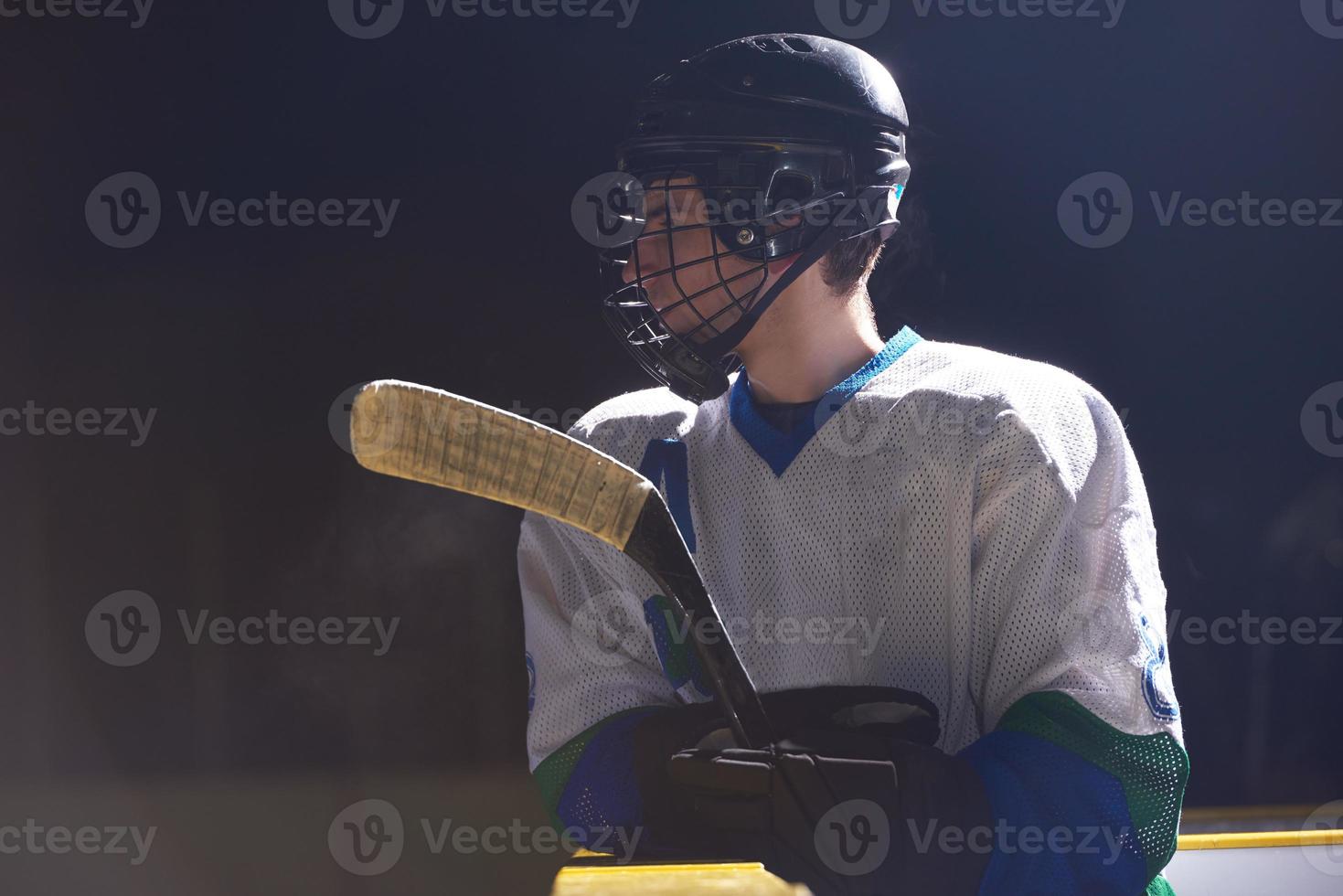 ice hockey player portrait photo