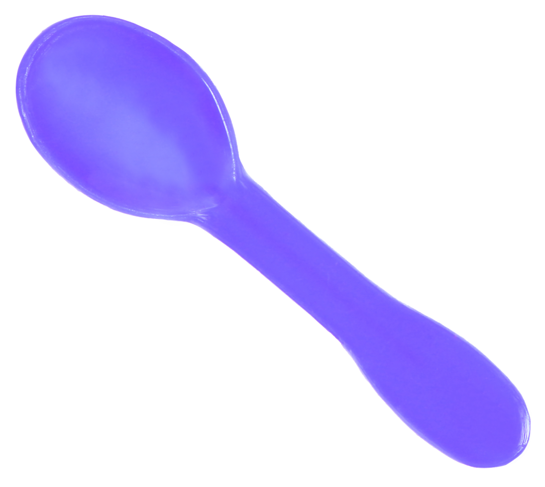 color de cucharas de helado de plástico en archivo png de fondo transparente