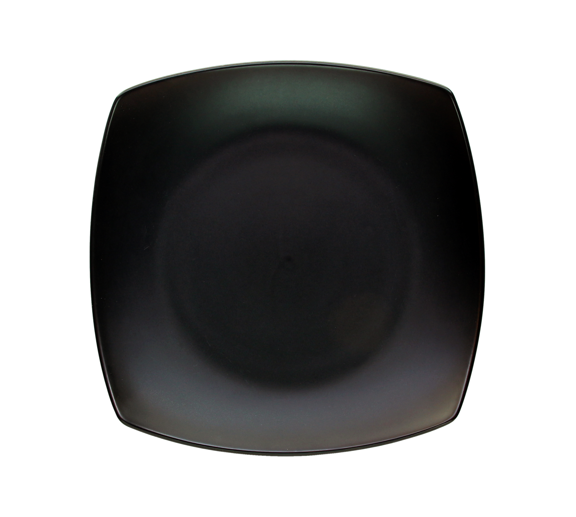 Empty porcelain, top view ceramic plate on transparent background png