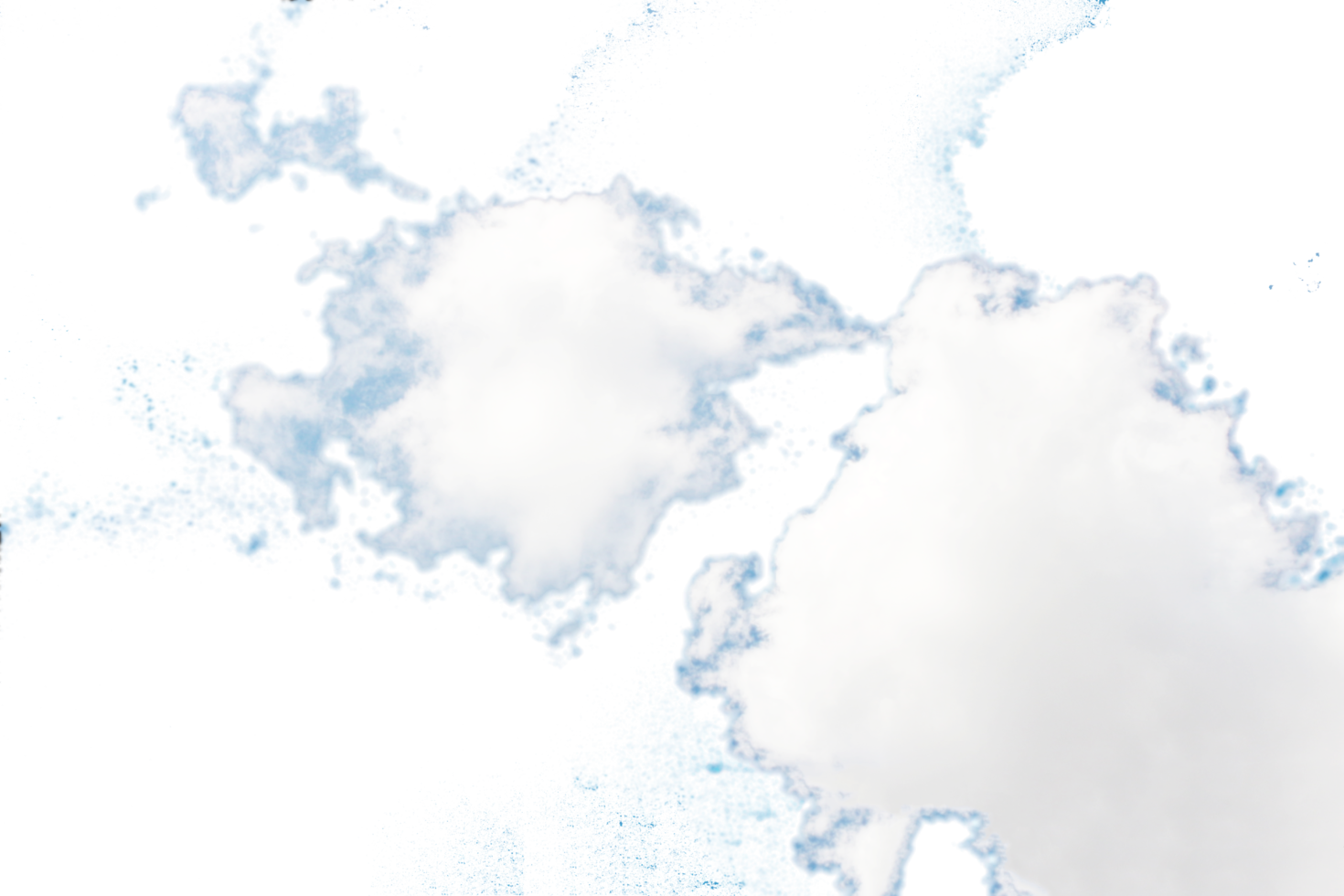 nuages dans le ciel sur fond transparent fichier png