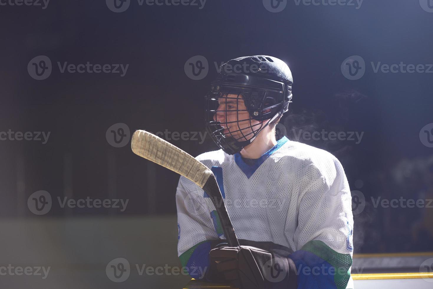 ice hockey player portrait photo