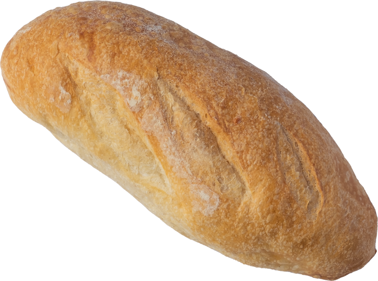 pan de baguette recortado sobre fondo transparente. png