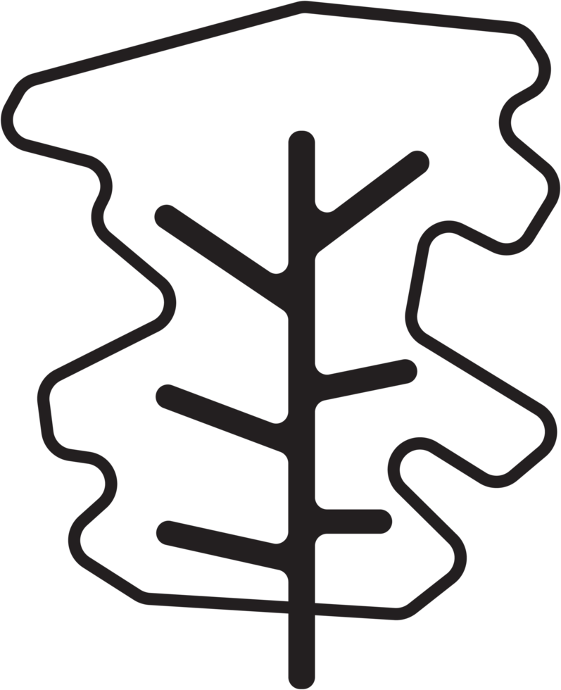 Simplicity tree flat design. png
